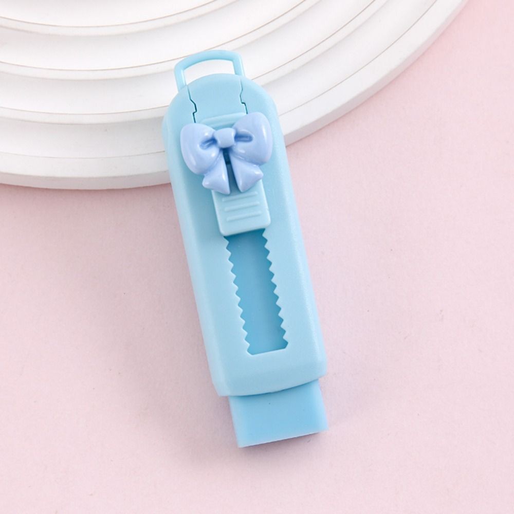

Stationery Supply Portable Push-pull Eraser Creative Cartoon Push Pull Rubber Without Trace Colored Bow Rubber Kids