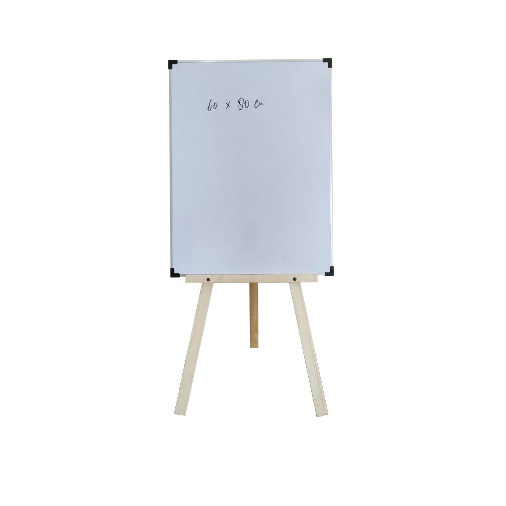 

New Whiteboard Standing 120 cm Vertikal,Papan Tulis White Board Penyangga,Polos Tidak di Cat/PlisturPremium