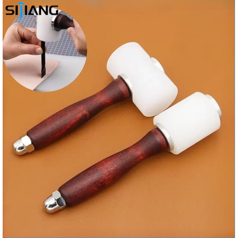 SIJIANG Palu Kulit Kayu DIY/Leather Craft Hammer Set/Alat Punching Kulit Sapi/Peralatan Pembuat Domp