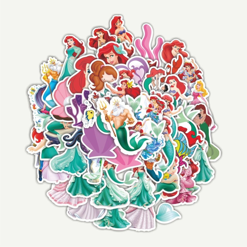 

Sticker Pack Stiker Kartun The Little Mermaid [Putri Duyung Kecil Ariel] | Sticker TUMBLR | Stiker LAPTOP KOPER HELM