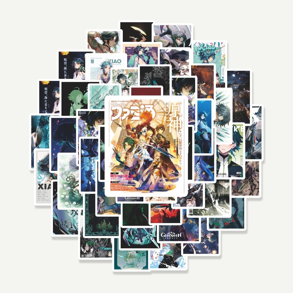 

Sticker Pack Stiker Anime Genshin Impact XIAO | Sticker TUMBLR | Stiker LAPTOP KOPER HELM