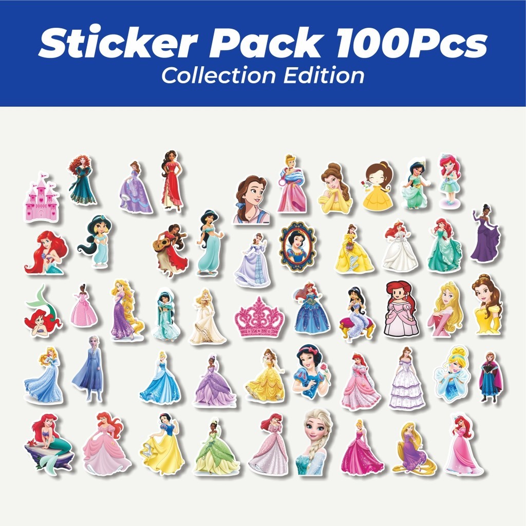 

Hot Stiker Princess [Tuan Putri] Lucu Anti Air Stikers Berperekat Waterproof Sticker Decal Buat Motor Helm Buku Journal Koper Casing HP Laptop Botol Minum