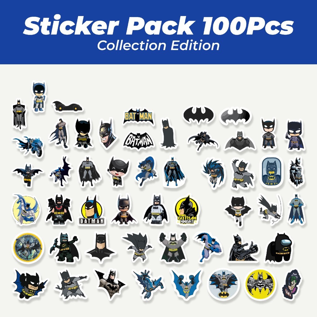 

Hot Stiker Kartun Batman Lucu Anti Air Stikers Berperekat Waterproof Sticker Decal Buat Motor Helm Buku Journal Koper Casing HP Laptop Botol Minum
