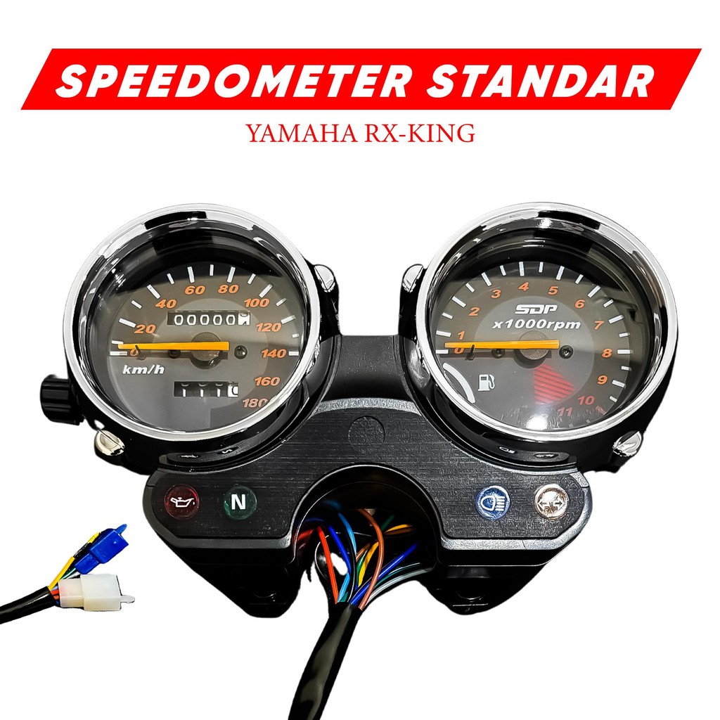 Speedometer RX KING Model Standar Tampilan Original PNP Motor Klasik Harian
