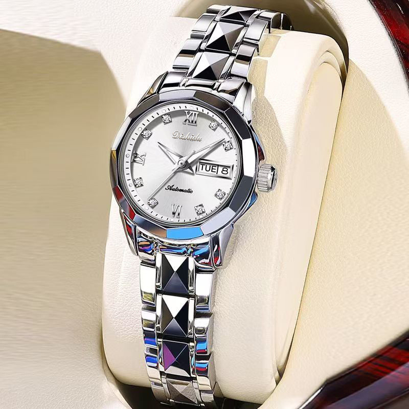 

Dropshipping Jam Tangan Quartz Otomatis Penuh untuk Wanita Pasangan Gaya Korea Sederhana Berkualitas Tinggi Kalender Ganda Otomatis Penuh