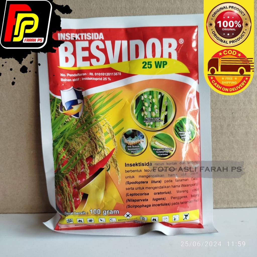 BESVIDOR 25 WP Insektisida Hama Tanaman - Insektisida BESVIDOR 25 WP - 100 Gram