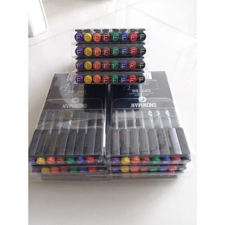 

KlikIniAja Spidol Snowman Permanen OHP / OPF 8 Warna / SET - HEMAT