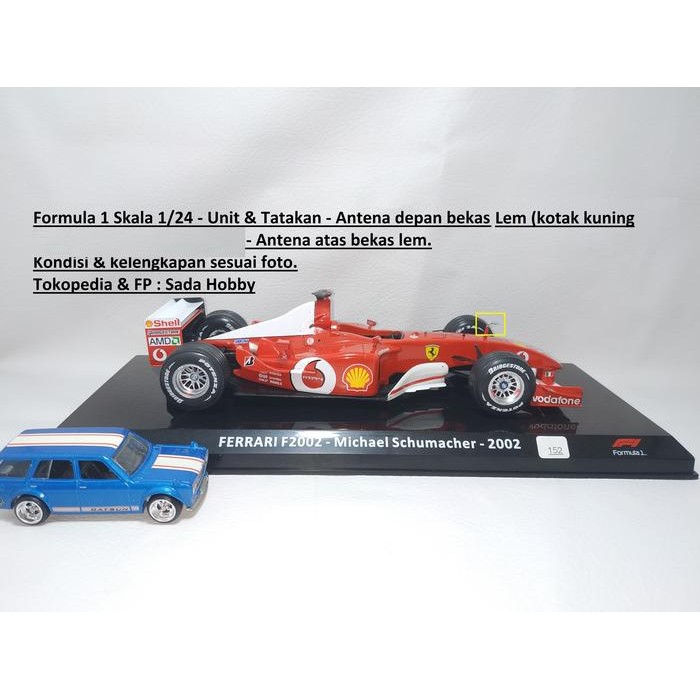 IP3... Miniatur DeAgostini Centauria Le Grandi 1/24 Formula 1 Ferrari F2002 No 1 Michael Schumacher 