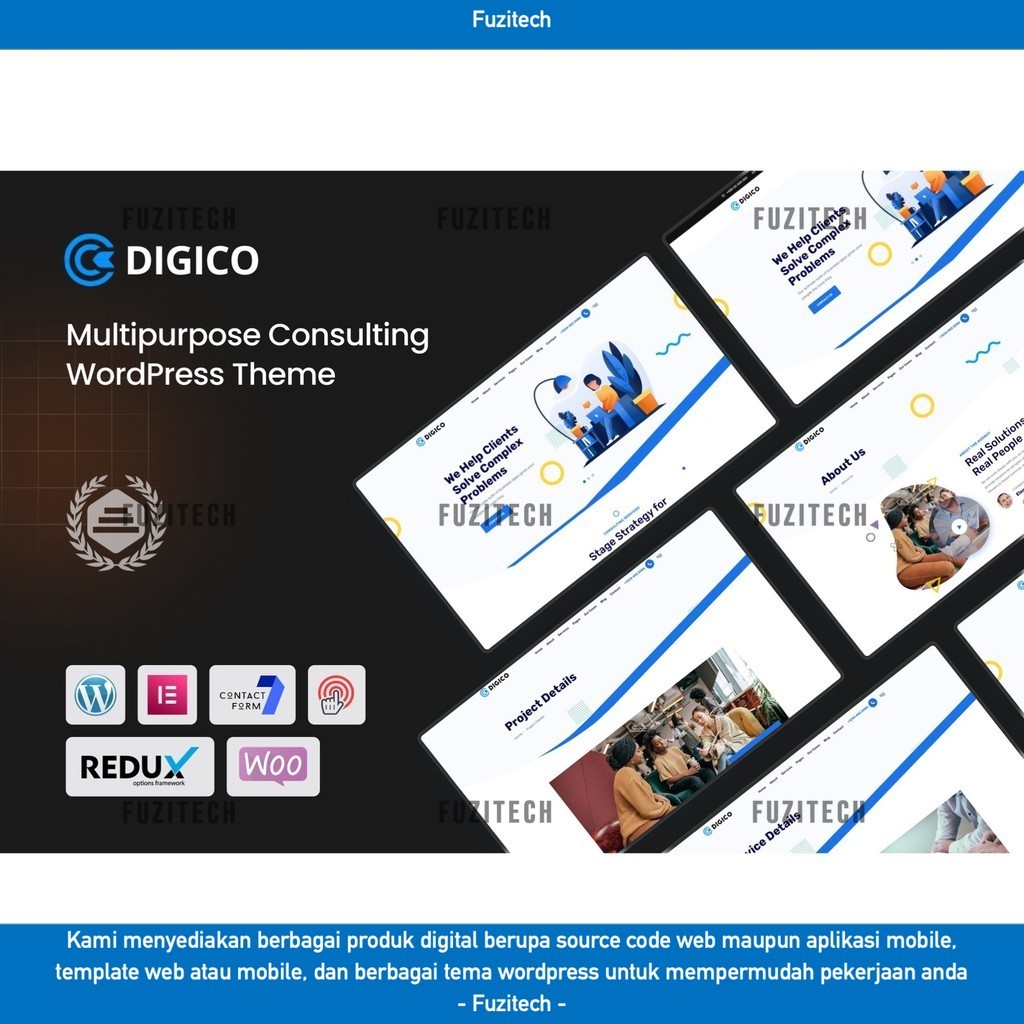 TEMA WORDPRESS DIGICO - MULTIPURPOSE CONSULTING   D5615 TEMPLATE WEB BY FUZITECH ORIGINAL
