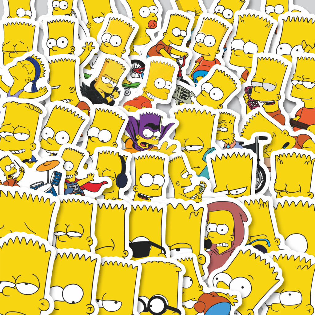 

Stiker Cutting Pack Stiker Kartun Bart Simpson Isi 100Pcs Series Aesthetic Lucu Keren Untuk Koper Bahan Vynil