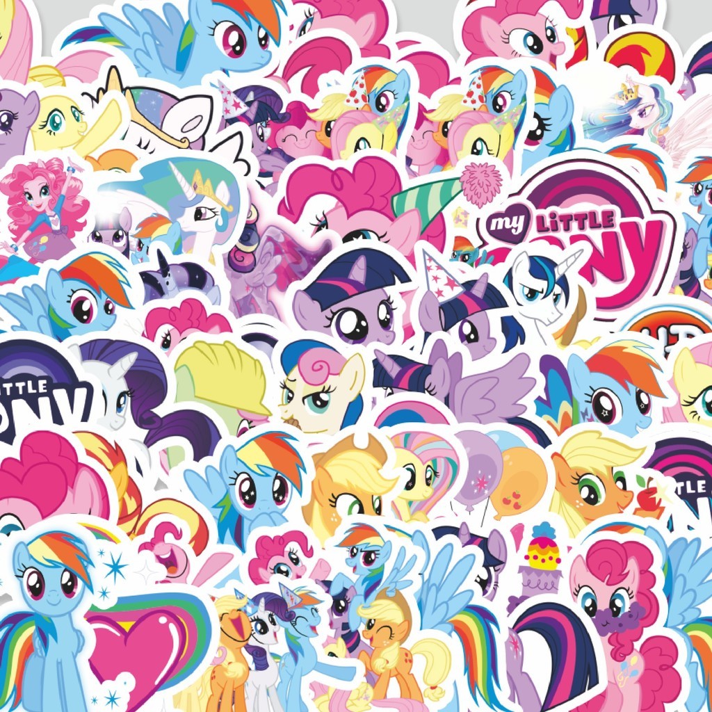 

Stiker Cutting Pack Stiker Kartun My Little Pony Unicorn Isi 100Pcs Series Aesthetic Lucu Keren Untuk Koper Bahan Vynil