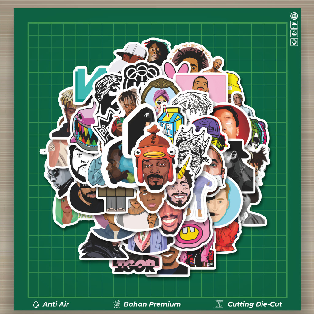 

HOT 50 PCS STIKER Stiker Rapper Dekorasi Lucu Kreatif untuk Notebook, Skateboard, HP