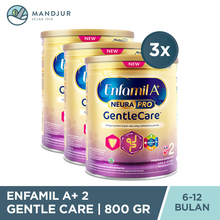 Enfamil A+2 Gentle Care Susu Formula Bayi 800 Gr - 3 Pcs