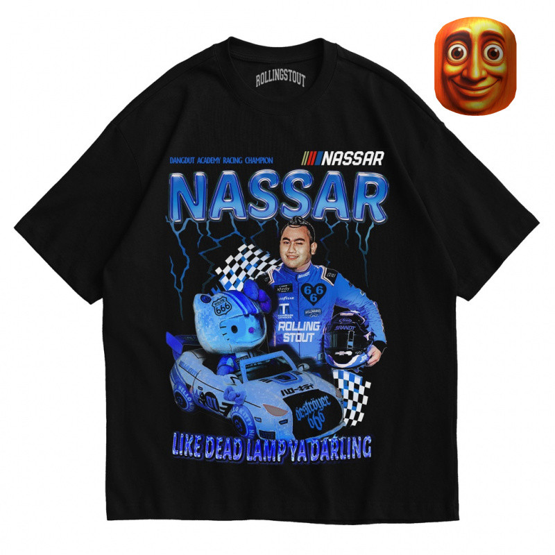 Digital Fashion Reguler Rollingstout Tshirt - King Nassar | Vintage Nascar | Kaos Band | BAJU MUSIK 