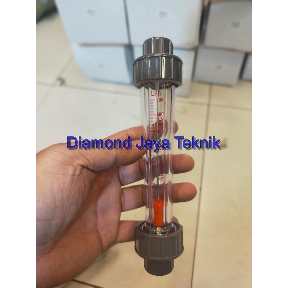Flow Meter Rotameter 60 sd 600 Liter per Jam LPM /  Rotameter 1/2" Inch / Rotameter LZS15 Plastic Tu