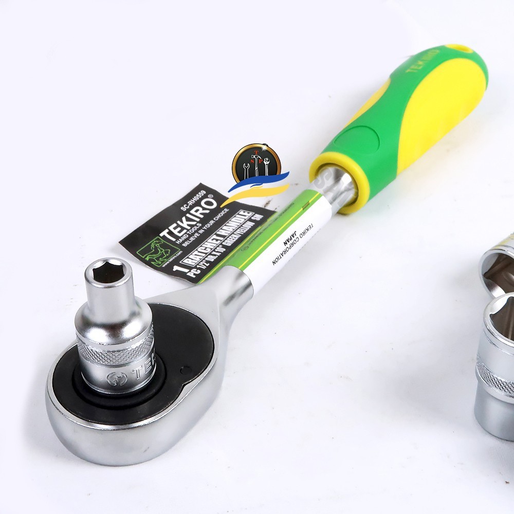 

Gagang Kunci Sok Tekiro X YUKIDO Rachet Handle Shock Gagang Karet Kualitas TEKIRO ORIGINAL