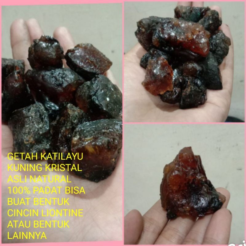 GETAH KATILAYU KUNING KRISTAL PADAT ASLI NATURAL 100%