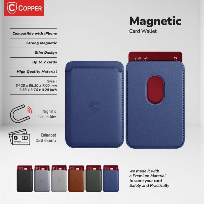 

Magnetic Card Wallet Holder – Dompet untuk Kartu - Grey