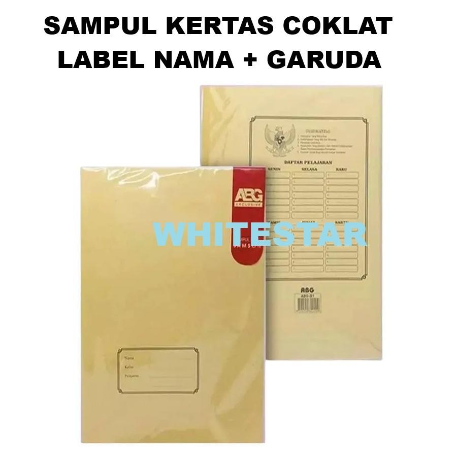 

(1 Pak=20 Lembar) Sampul Kertas Coklat Abg Kwarto Ada Label Nama - Garuda - Ukuran / Uk Quarto