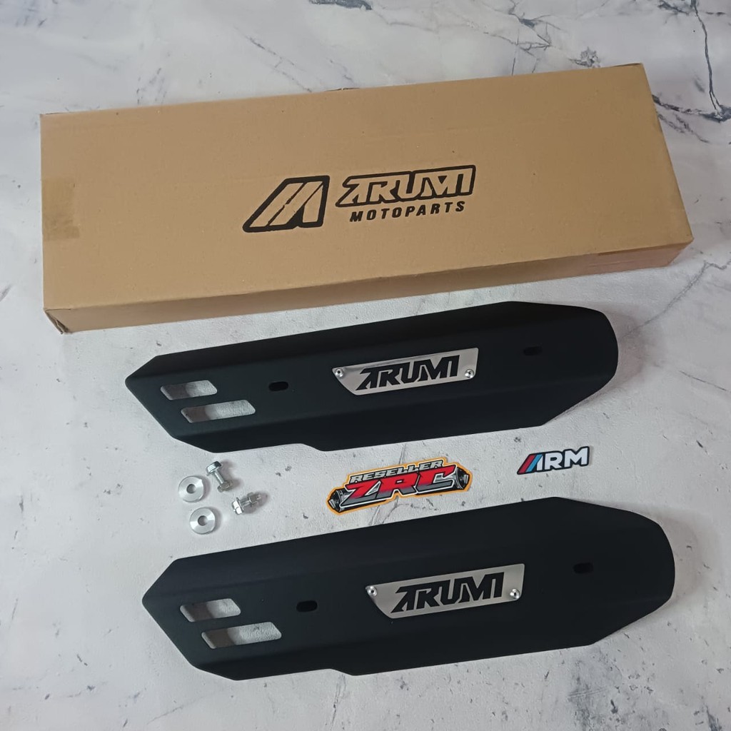 COVER KNALPOT BEAT SCOOPY GENIO ARM ARUMI TAMENG KNALPOT