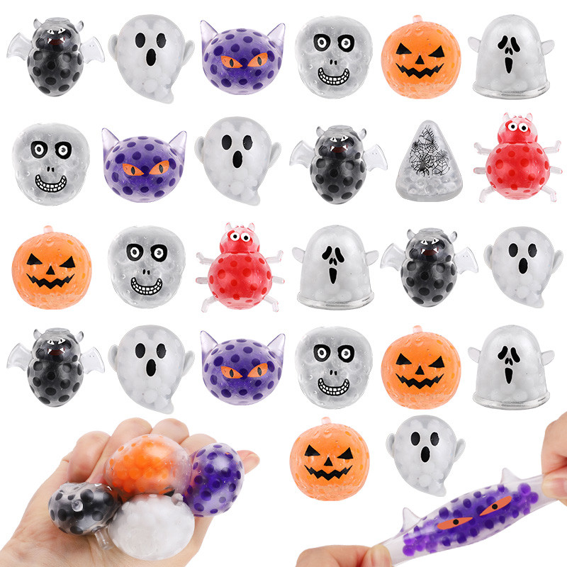 

5-20Pcs Halloween Squeeze Ball Stress Relief Sensory Toy Kids Halloween Party Favors Trick or Treat Gift Birthday Goodie Fillers