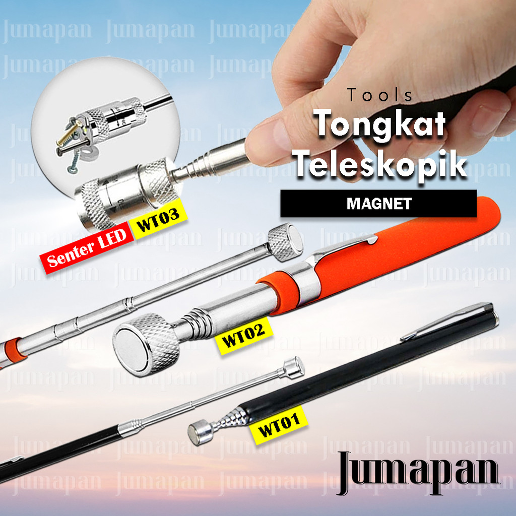 

Tongkat Magnet Telescopic Teleskopik Magnetic Pick Up Pickup Tool Pen Stick