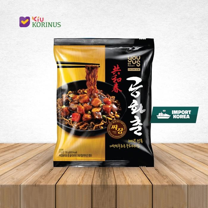 

Terjangkau -[NEW] K- Youus Gonghwachun Jjajang Noodle / Mie Instan Rasa Saus Kedelai Hitam 195g