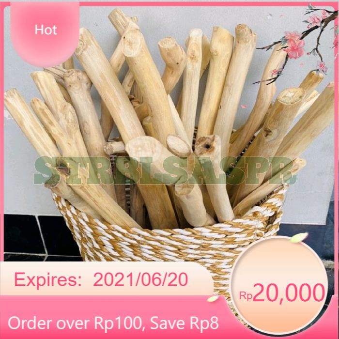 Kayu Ranting Jati Taekwood Macrame 60 Cm _ BONUS ADA LR3