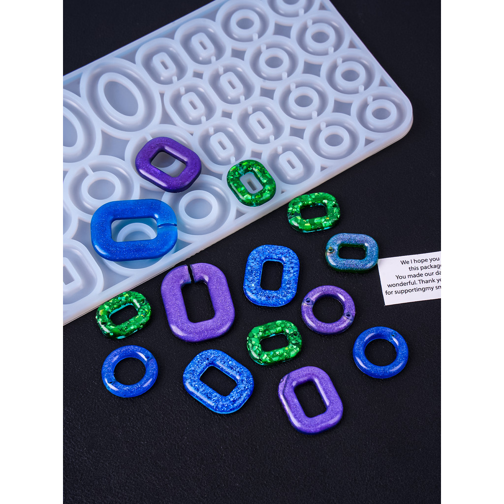 

Geometric Earring Pendant Silicone Mold For Epoxy Resin DIY Earring Keychain Necklace Charms Resin Silicone Mold Jewelry Making