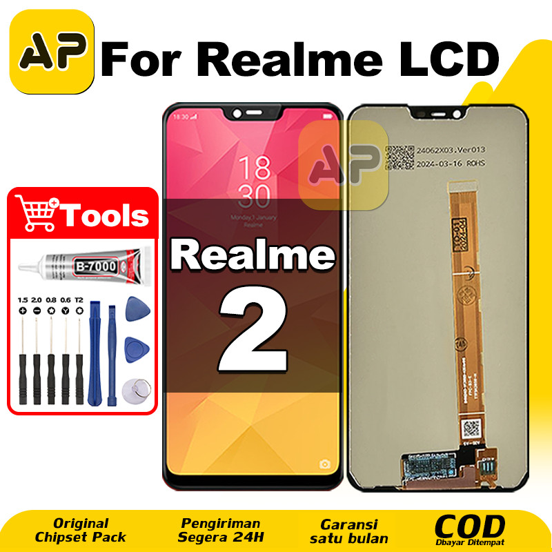 LCD Realme 2 hp Layar Sentuh Fullset Glass Touchscreen Digitizer COD