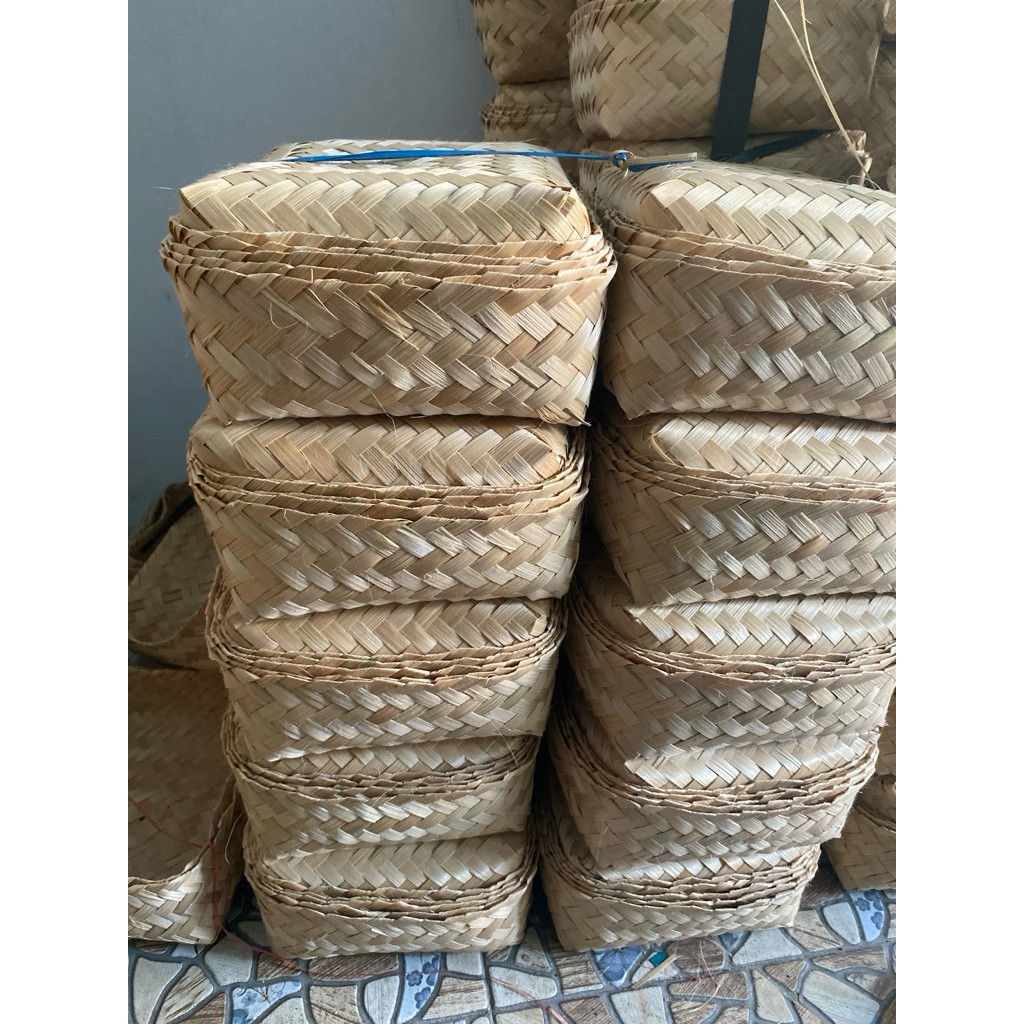 besek bambu 20x20 besek nasi dll