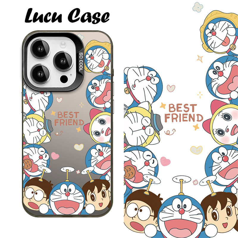Doraemon bule cat art lucu iPhone Case Series Compatible with iPhone 11 12 13 14 15 16 pro promax Ca