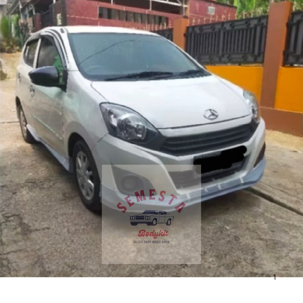 Paket Bodykit Ayla 2018-2021 Fullset (Samping/Depan/Belakang) Bahan Fiber Epoxy