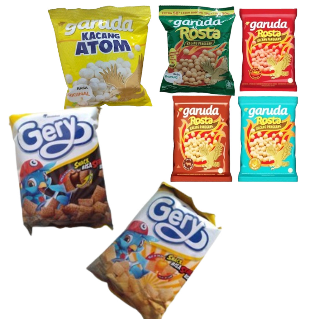 

GARUDA FOOD ROSTA/GERY SEREAL/KACANG ATOM ALL VARIAN