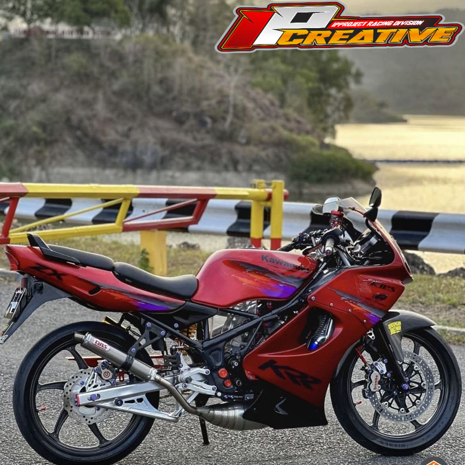 Stiker Striping Custom Ninja RR Old / KRR Transparan -Ninja RR OLD Ninja KRR Motif Bercak TRANSPARAN