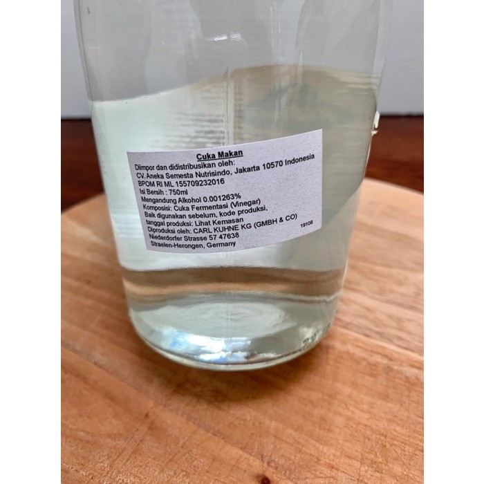 

JAMIN MURAH !!!White Vinegar Kuhne / Cuka Putih 750 ML(BISA LANGSUNG ORDER)