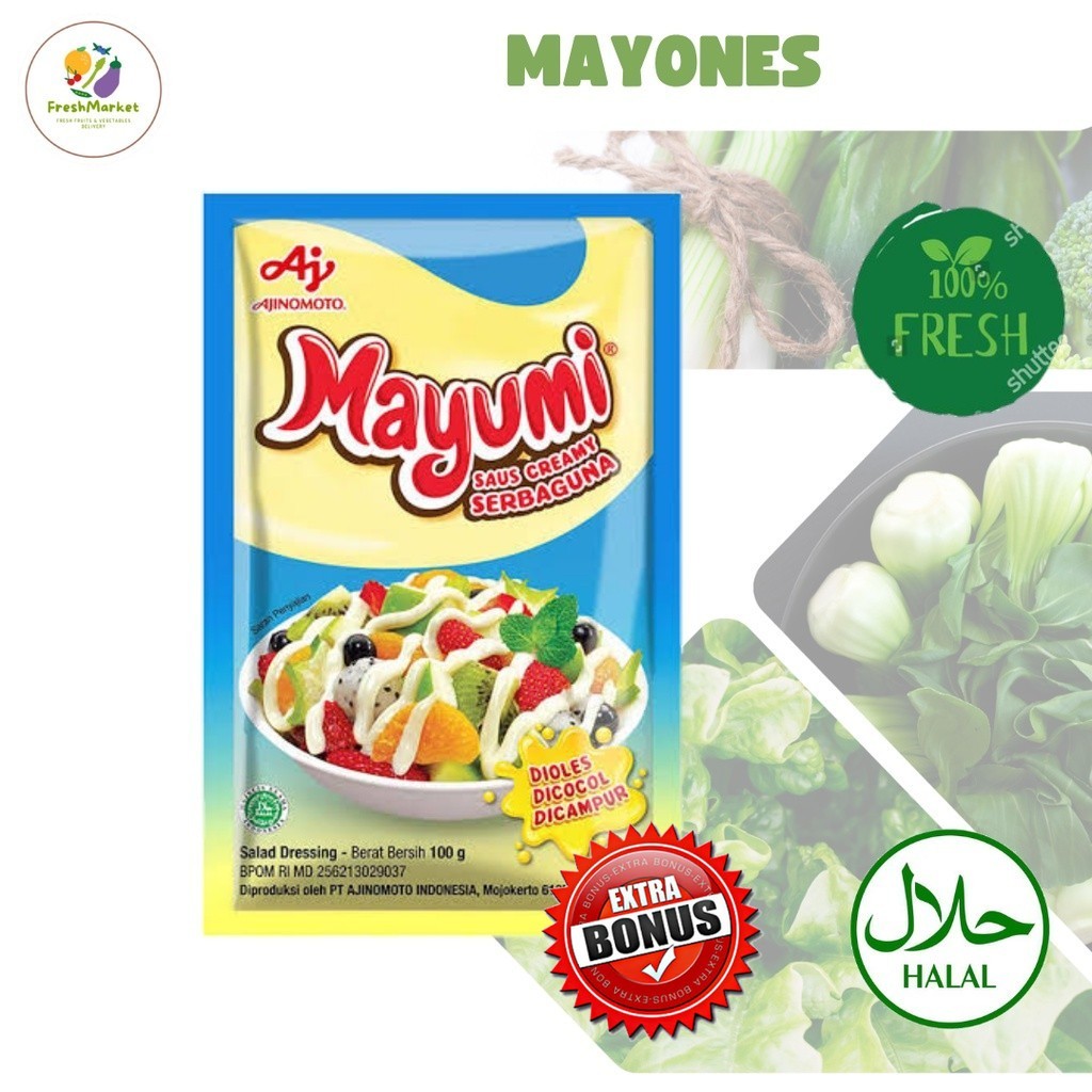 

Mayones Serbaguna Mayumi 100gr Sayurinstant