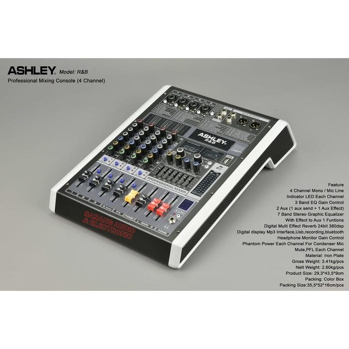Mixer audio ashley R&B 4 original 4 channel RNB 4 RNB4