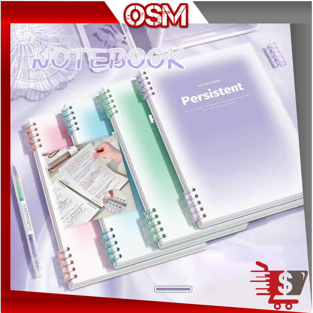 

OSM - 6646 Buku Catatan Lucu / Notebook Loose Leaf Lucu / Buku Tulis Sekolah / Buku Binder / Aesthetic Korean Loose Leaf Binder