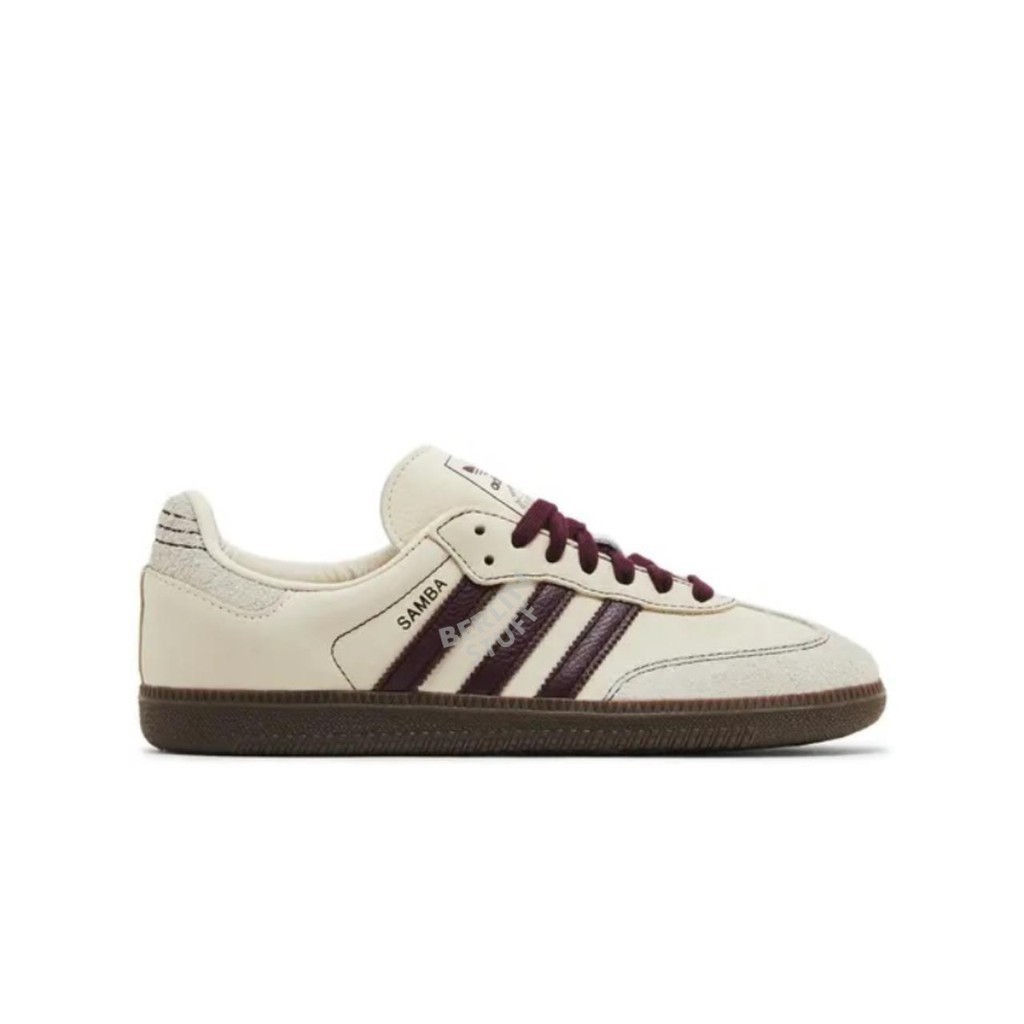 Adidas Samba OG Wonder White Maroon