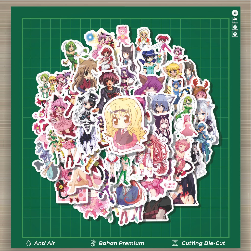 

HOT 50 PCS STIKER Stiker Manga Tokyo Mew Mew Stiker Fashion Cars Decal Dingin Kartu Album Custom Vinyl Anti Air- Sticker Aesthetic Buku Journal Koper Casing HP Tablet Laptop Helm Motor Botol Minum