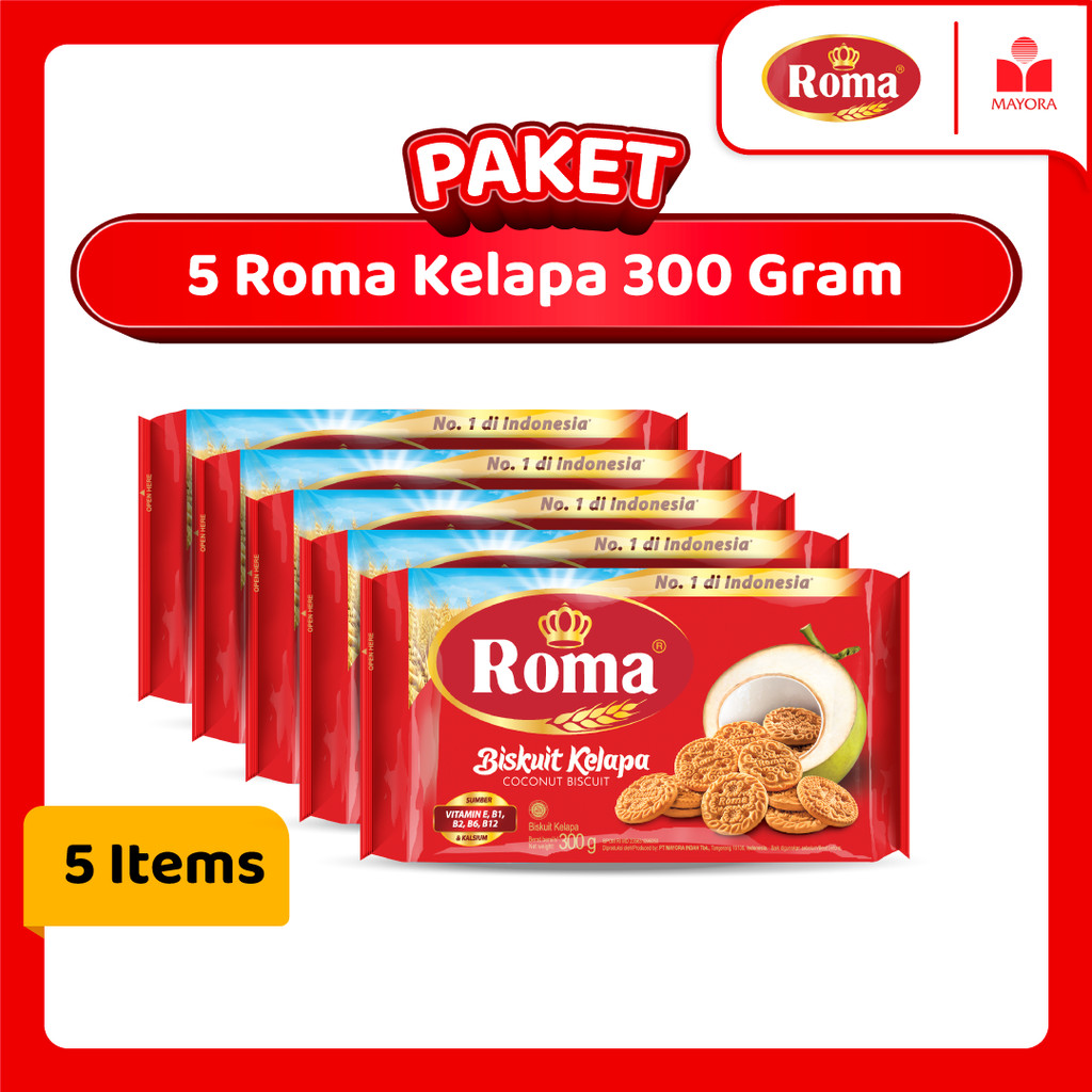 

Paket 5 Roma Kelapa 300 Gram