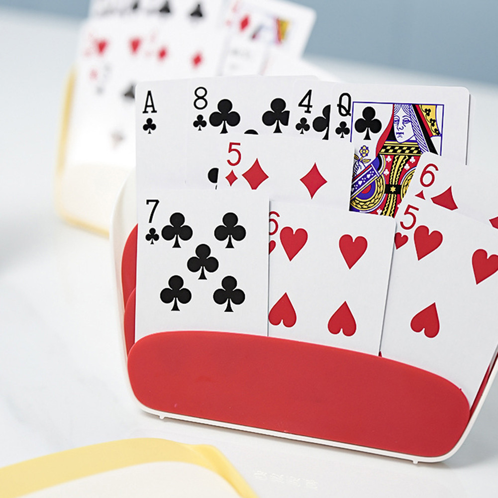 

Playing Cards Holder with Foldable Stand Playing Card Organizer 3 Layer Card Display Holder Playing Card Accessories