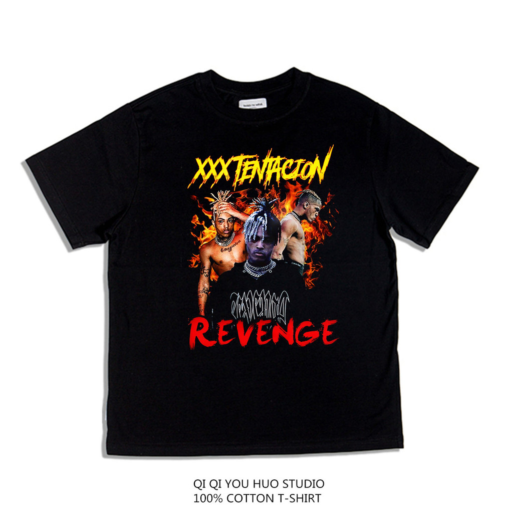 XXXTentacion Baju Distro Kaos Tshirt Lengan Pendek  Oversize 100% Cotton
