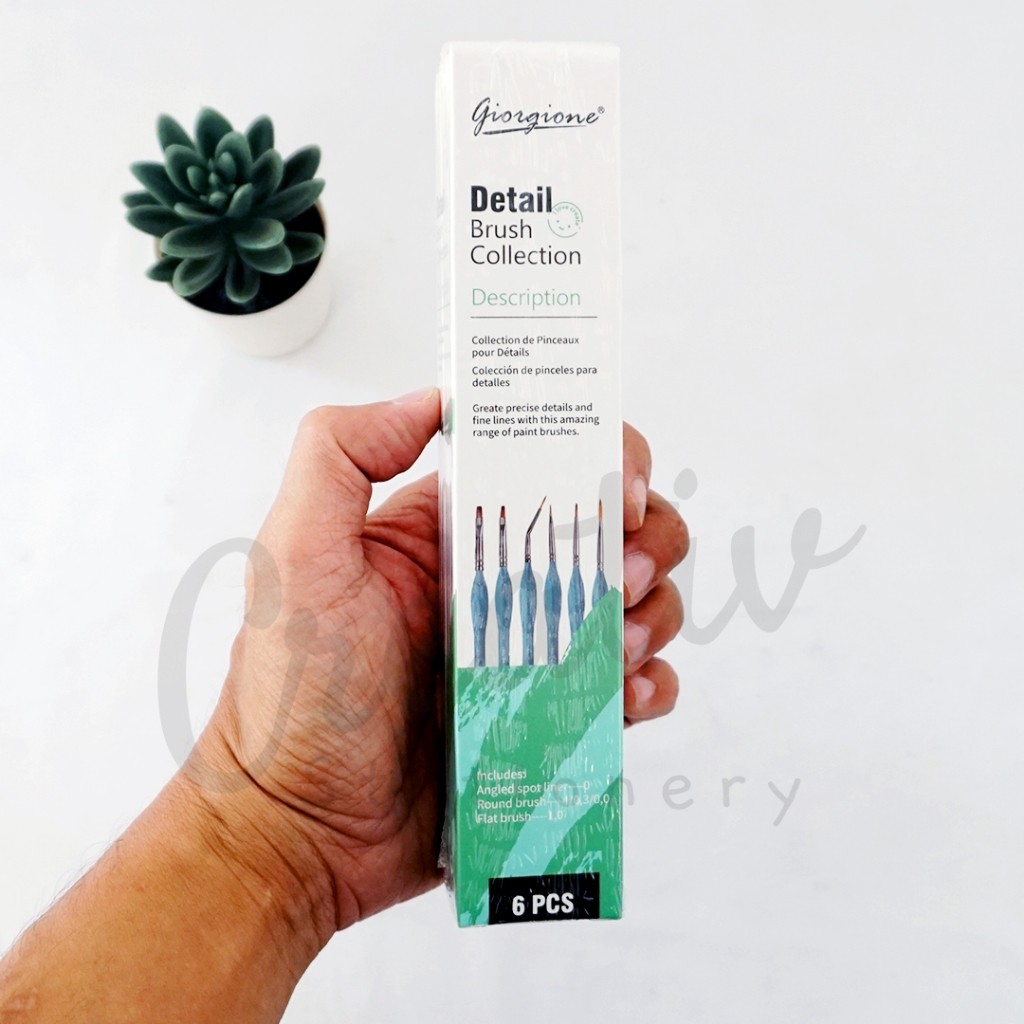 

Giorgione Mini Detail Brush Watercolor Kuas Mini 6pcs G-MX06