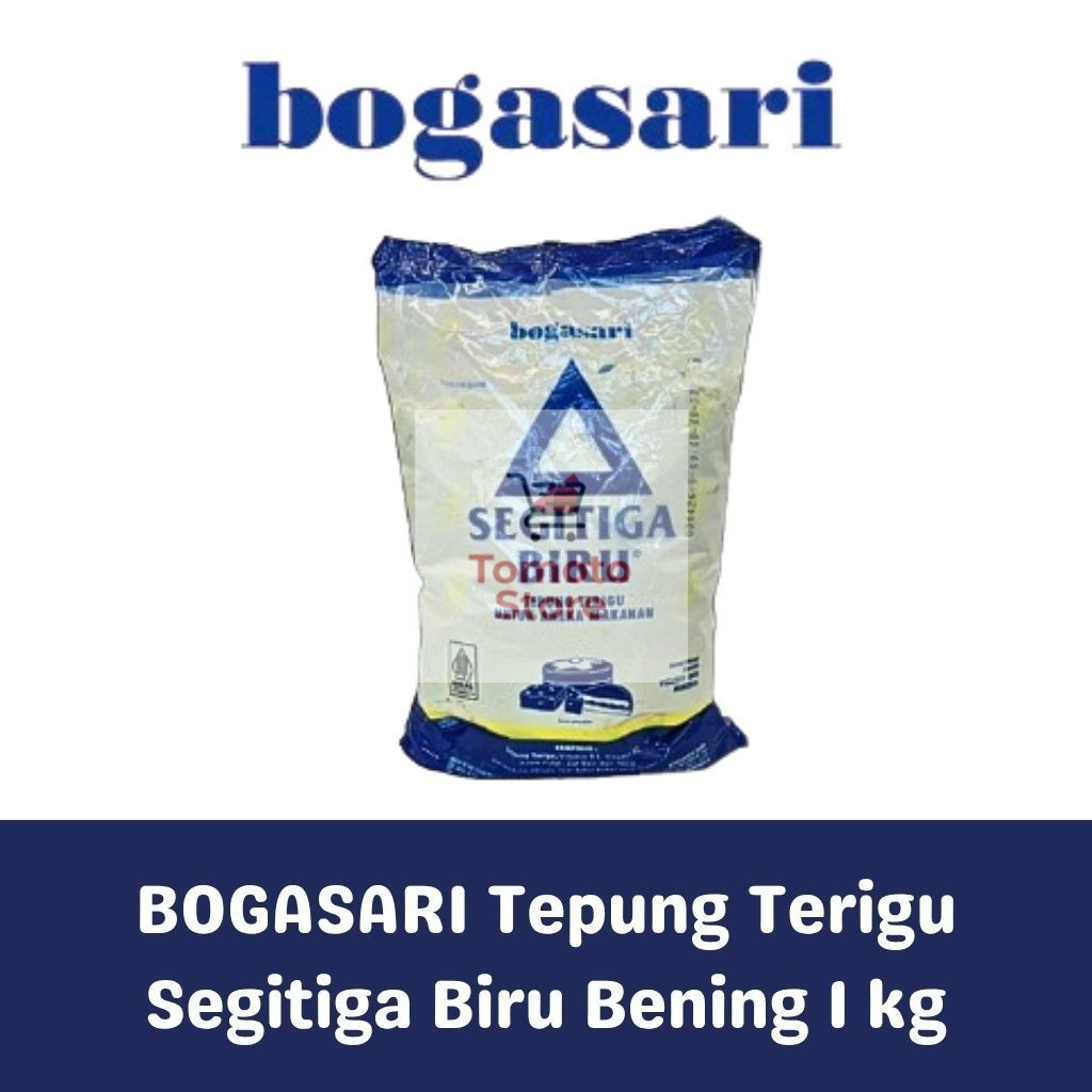 

✨ TOMOTOSTORE ✨ BOGASARI Tepung Terigu Segitiga Biru Bening 1 kg