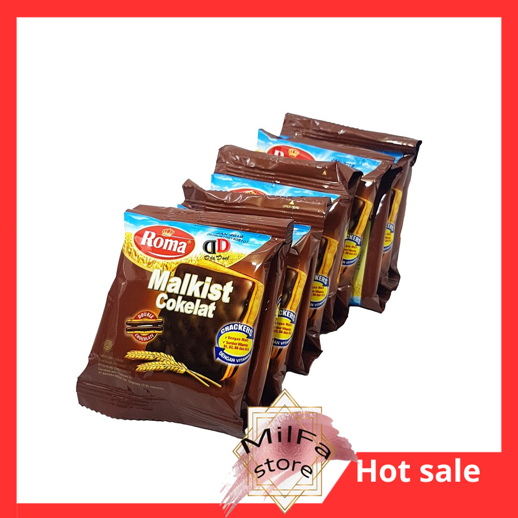 

MF1216 ROMA CRACKERS MALKIST COKELAT SCT 21/18g