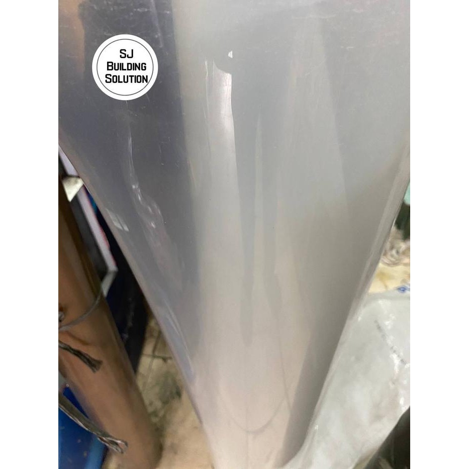 Fiber Tutup Pagar PUTIH POLOS PUTIH SUSU PALING TEBAL 1mm Plastik Flat