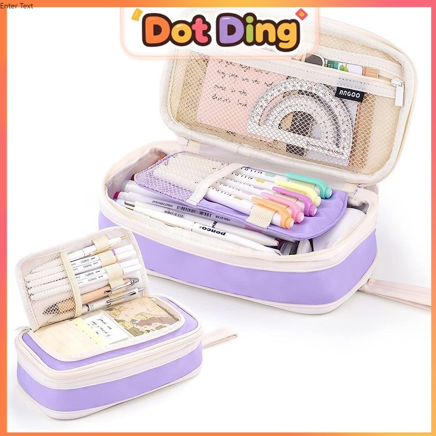 

[DOTDING] Kantong Pensil Estetika Berkapasitas Besar, Kotak Pensil Tas Yang Mudah Dibawa, Kantong Pensil Ritsleting Minimalis, Perlengkapan Kantor Sekolah