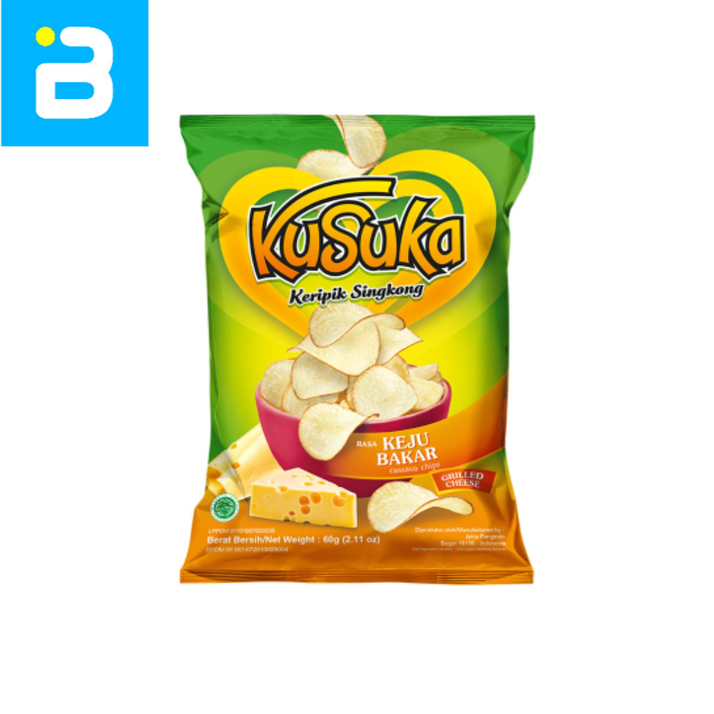 

Kusuka Keripik Singkong Keju Bakar 60G